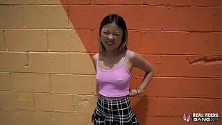 Real Teens - Hot Asian Teen Lulu Chu Fucked Not later than Porn Casting