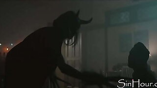 Clothes-horse fucks a devil from Hades (scary af)
