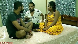 Indian hot Girlfriend shared nigh desi join up be fitting of money:: nigh Hindi audio