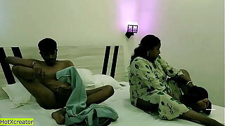 Fucking companions downcast wife at hotel! Indian XXX Bhabhi lovemaking