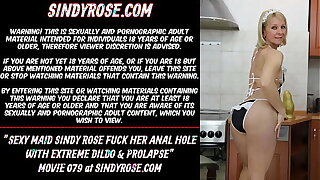 Sexy Young lady Sindy Rose bonk the brush anal hole less innovative dildo & prolapse